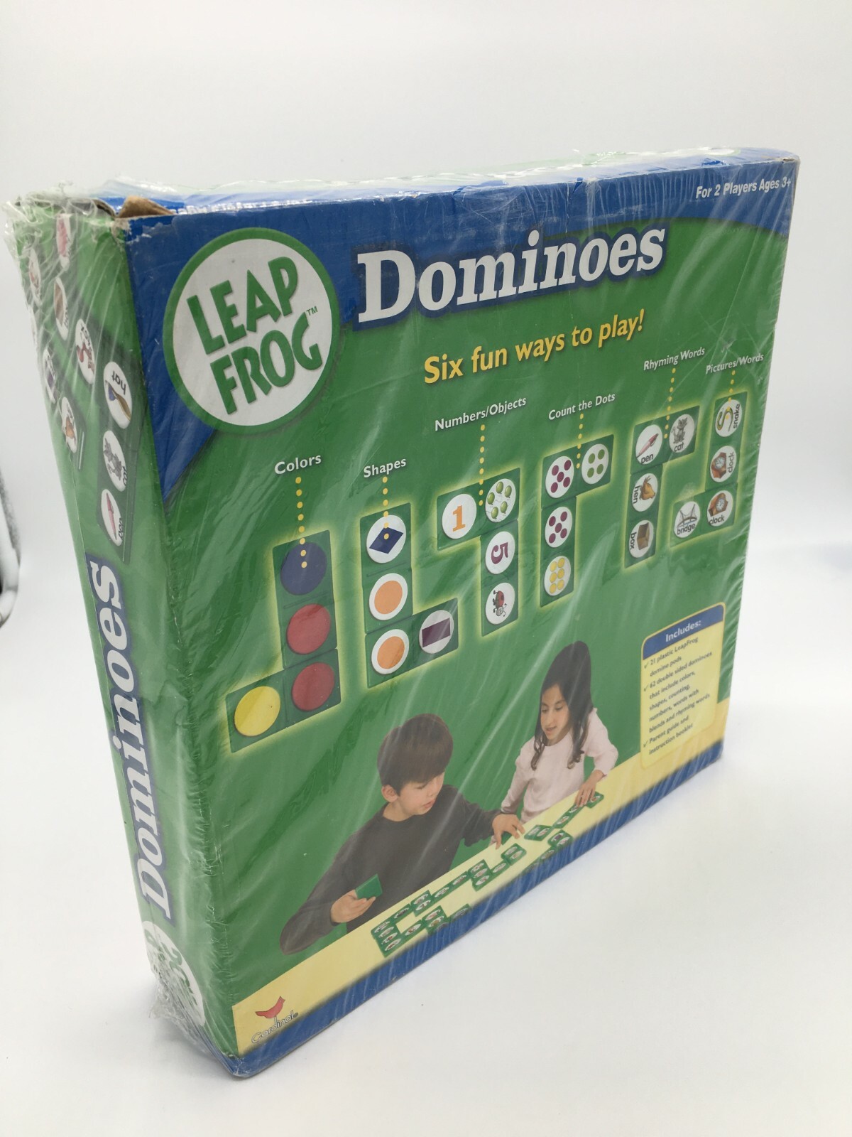 Vintage Leap Frog Dominoes Kids Educational Game Cardinal 2005 Ages 3 plus NEW