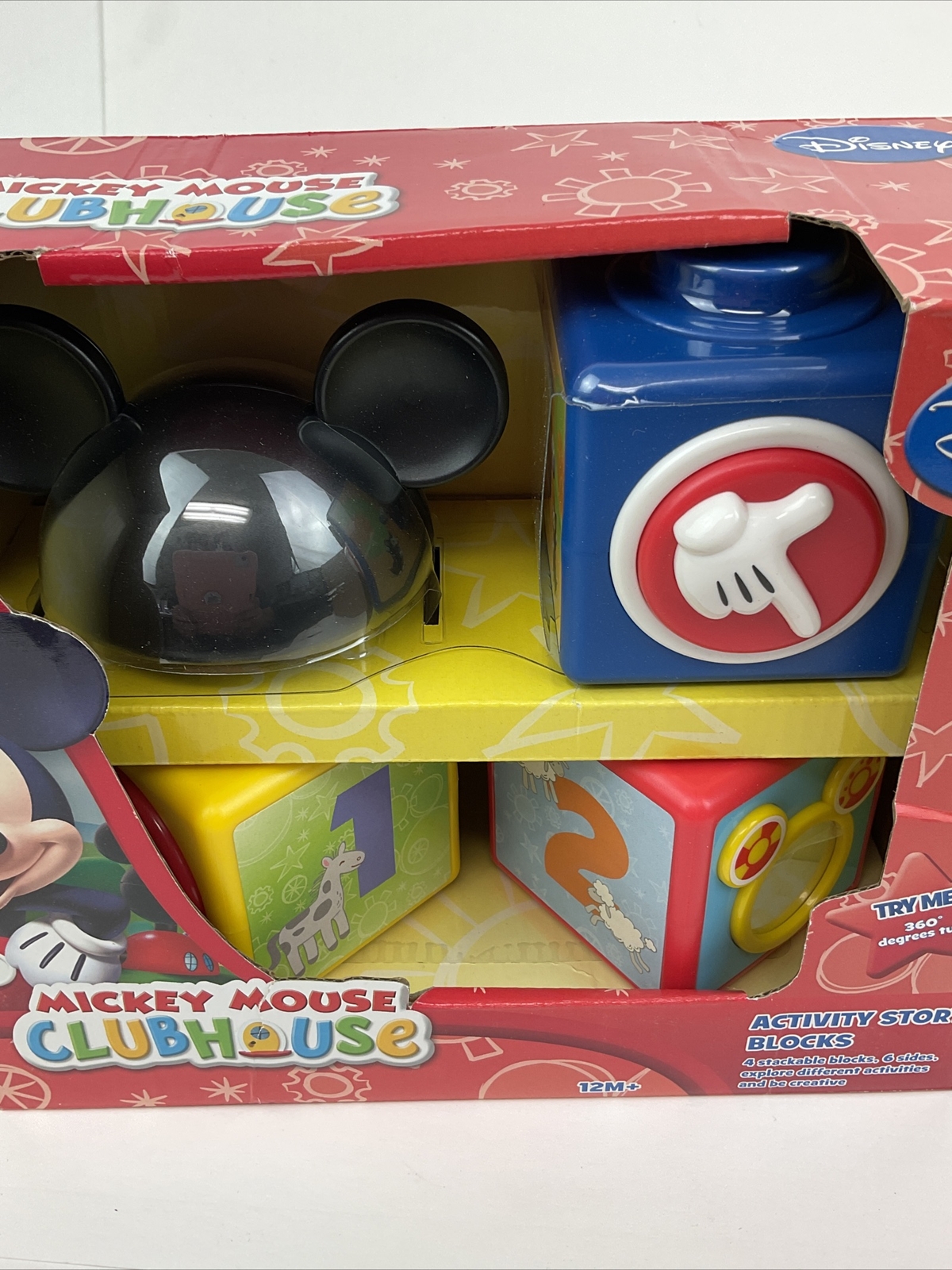 Mickey Mouse Clubhouse Activity Story Blocks 4 Blocks 6 Slides Ages 12m+ New