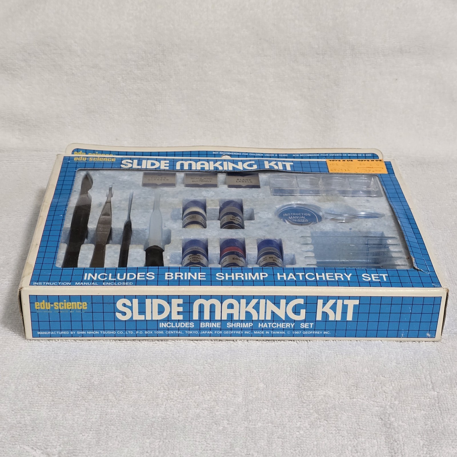 VTG 1987 Edu Science Slide Making Kit 34 Pc. Toys R US