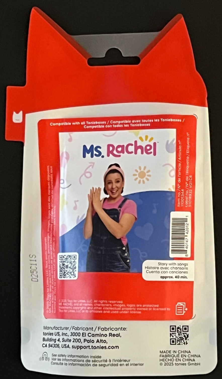 Tonies Ms. Rachel Official Electronic Storybook English NEW SEALED