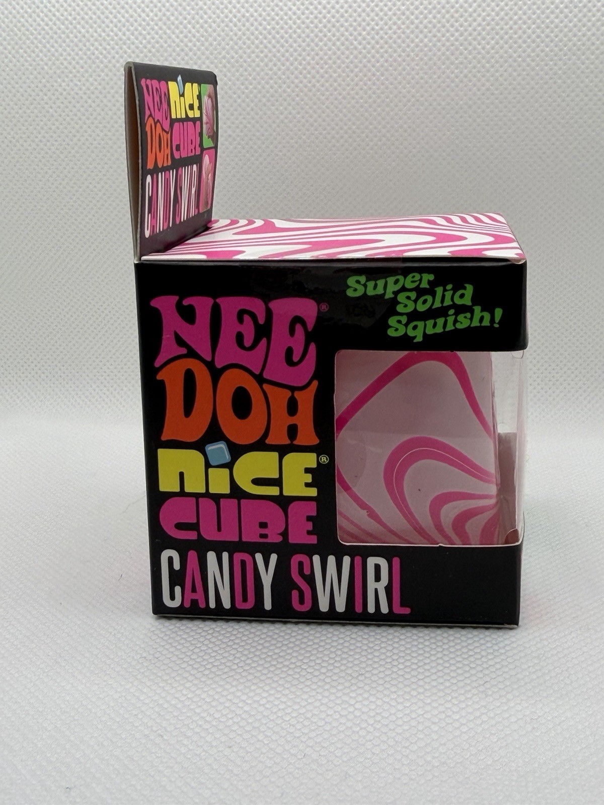 New Authentic Viral NEEDOH Nice Cube Candy Swirl NEE DOH fidget Squeeze Toy