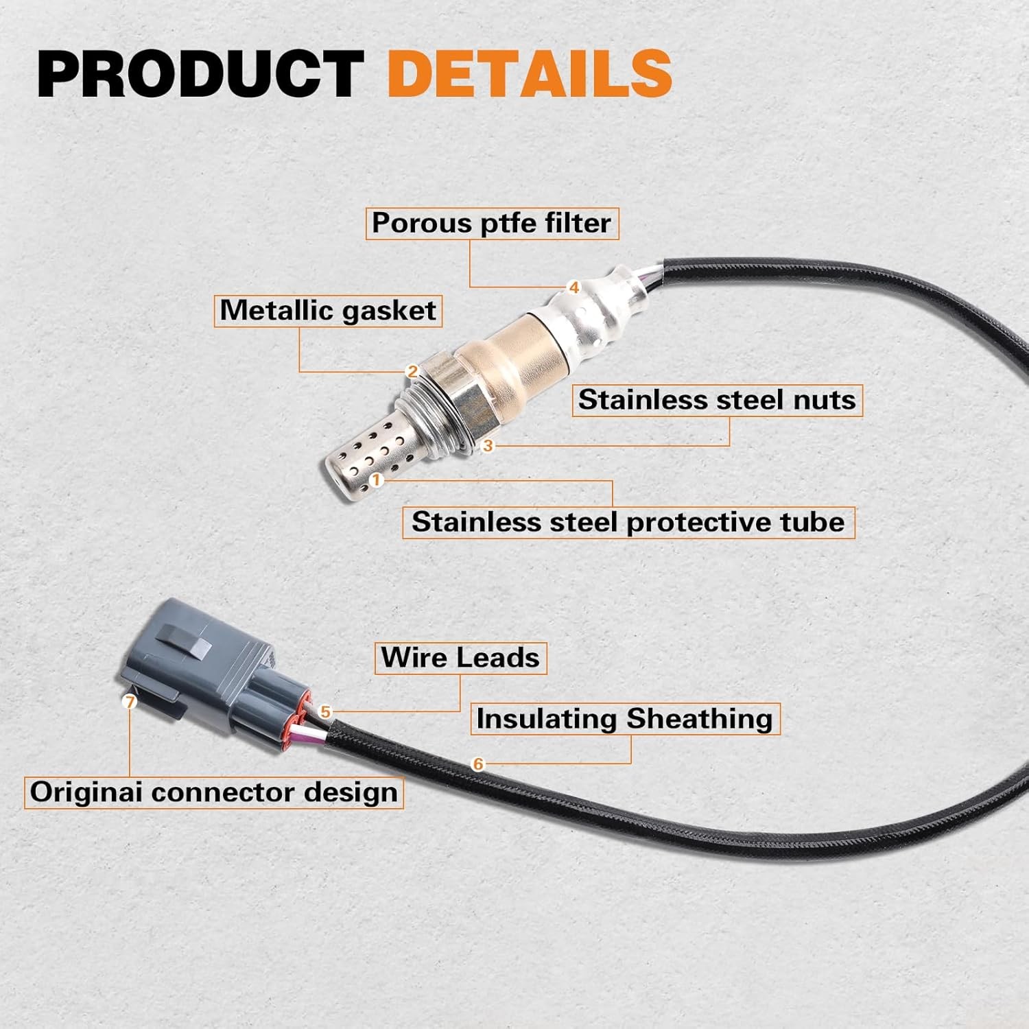 2Pcs Upstream and Downstream Oxygen O2 Sensor for 2003-2006 Vibe,2003-2004 Corol