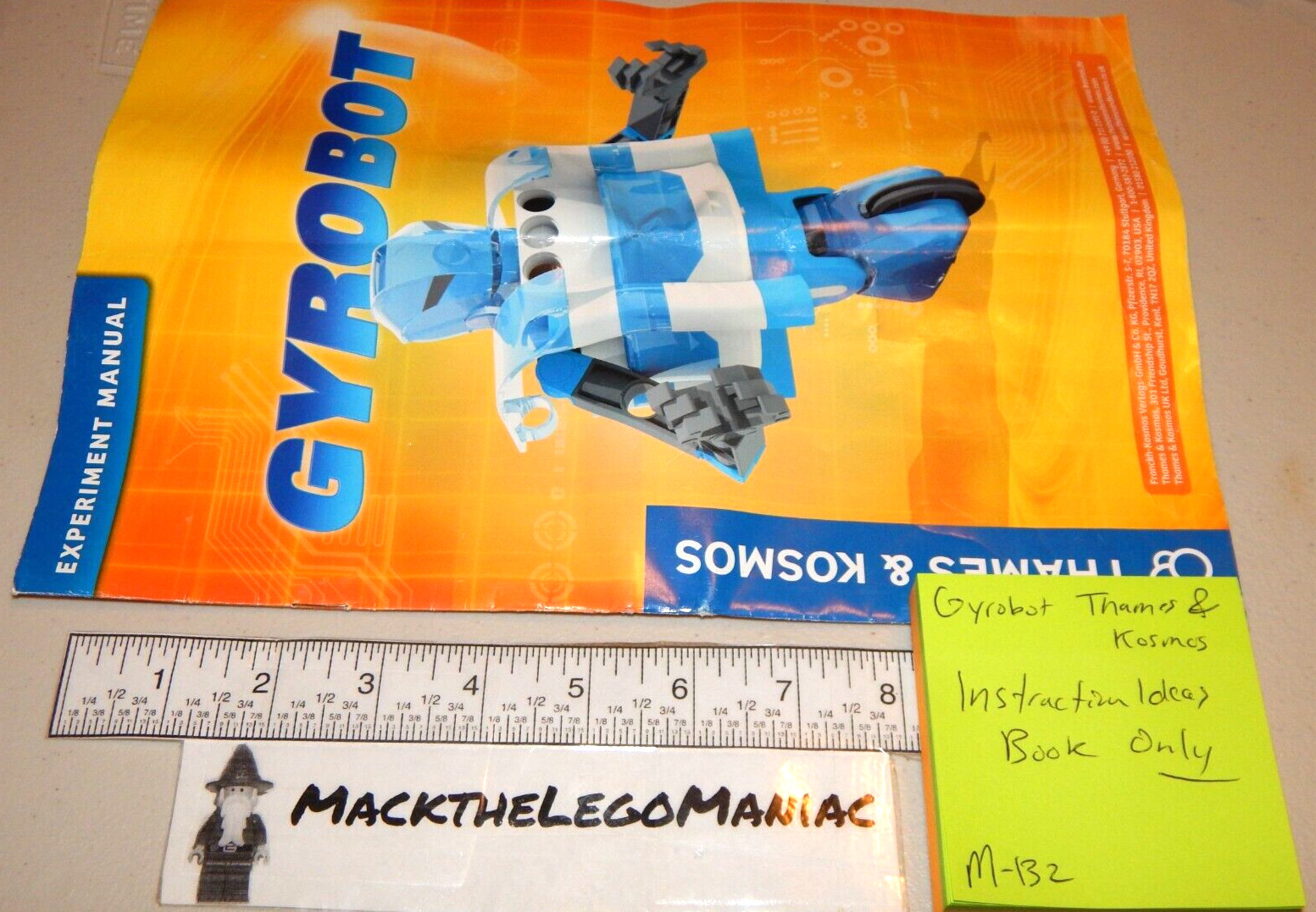 Gyrobot Thames & Kosmos Part Lot Instruction Ideas Book Only Folded Creased