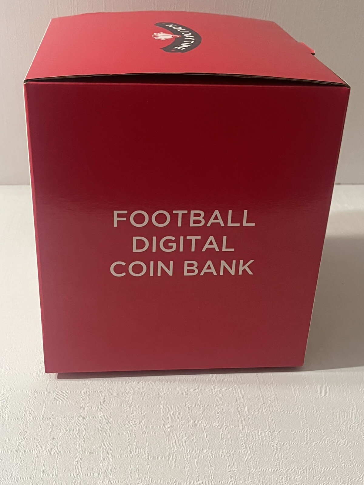 NEW Football Shaped Digital Coin Bank Jar Money Counter Plastic Piggy Bank