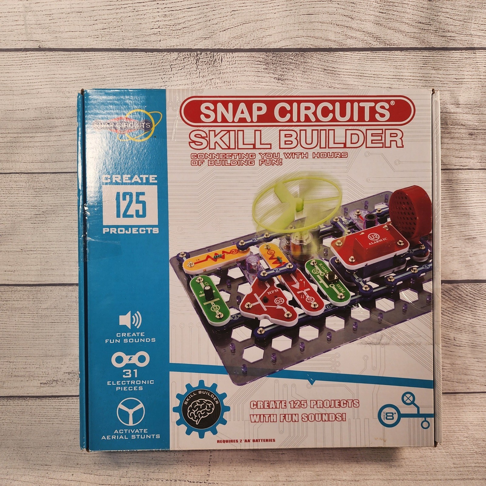 Elenco Snap Circuits Skill Builder SB-125 Electronics Discovery Kit 125 Projects