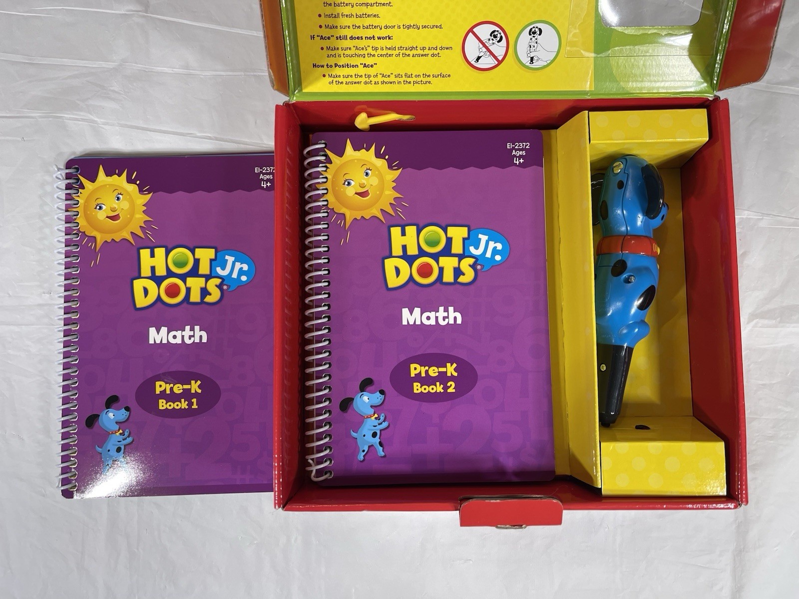 Hot Dots Let’s Master Math Pre-K Interactive Learning Ace Talking Teaching Pen