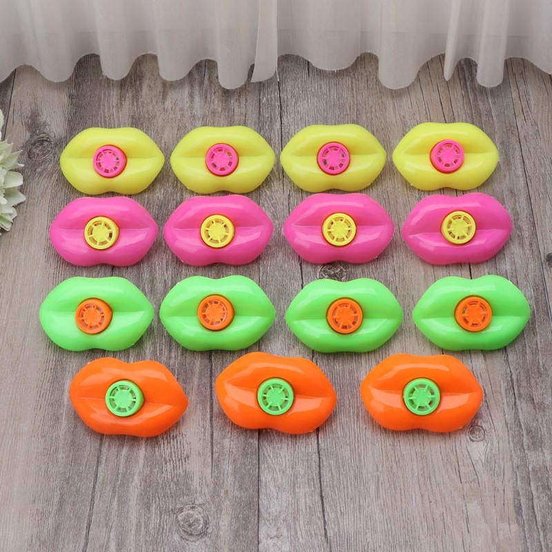Kids Blowout Lip Shape Sound Maker Children’s Whistle Toy for School Game Party