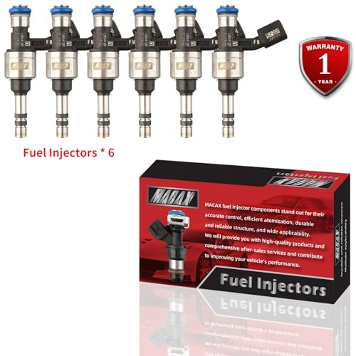 Set of 6 Fuel Injectors FJ1157 12634126 with Buick Enclave 07237780