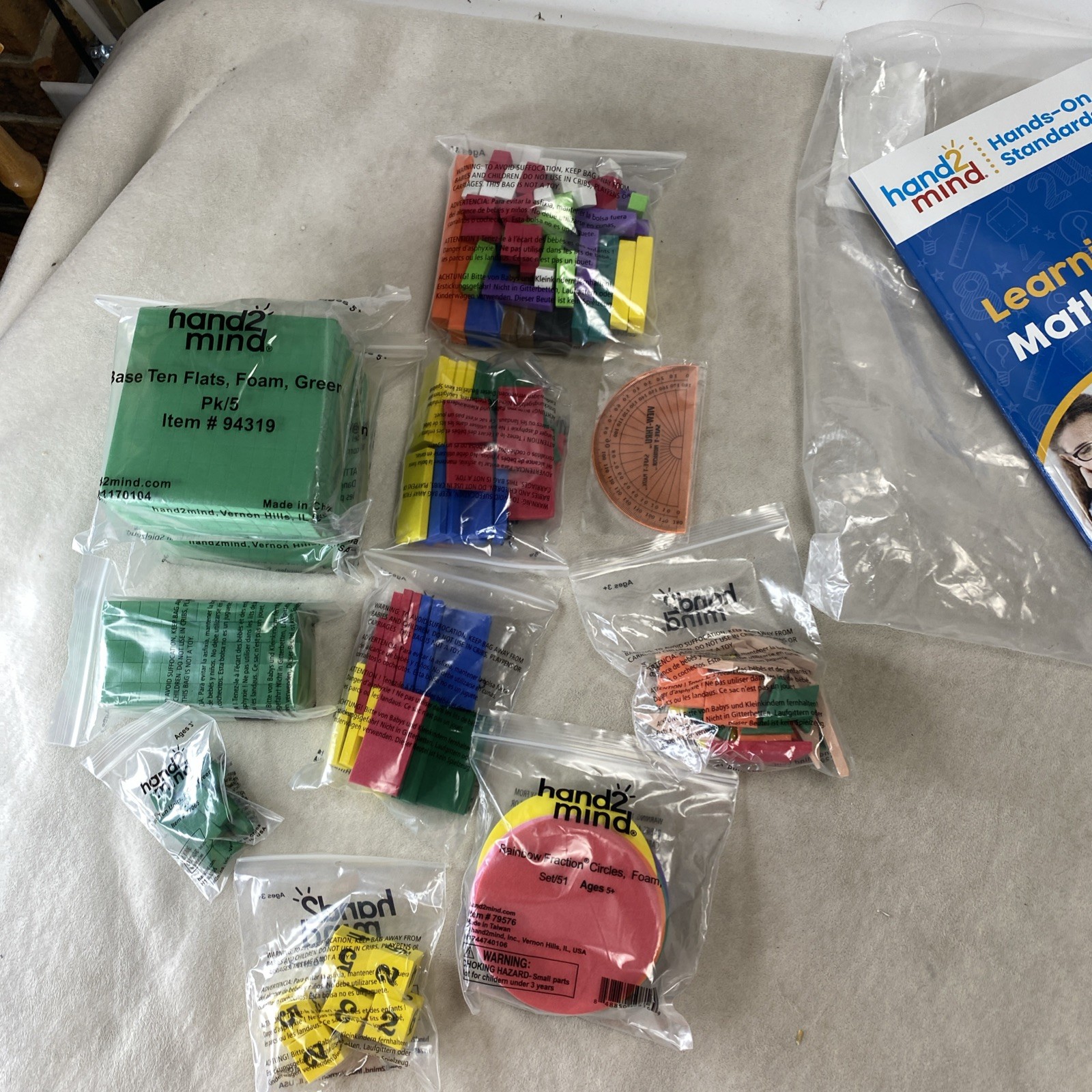 New Hand 2 Mind Grade 4 Hands On Standards Learning At Home Math Kit 93544