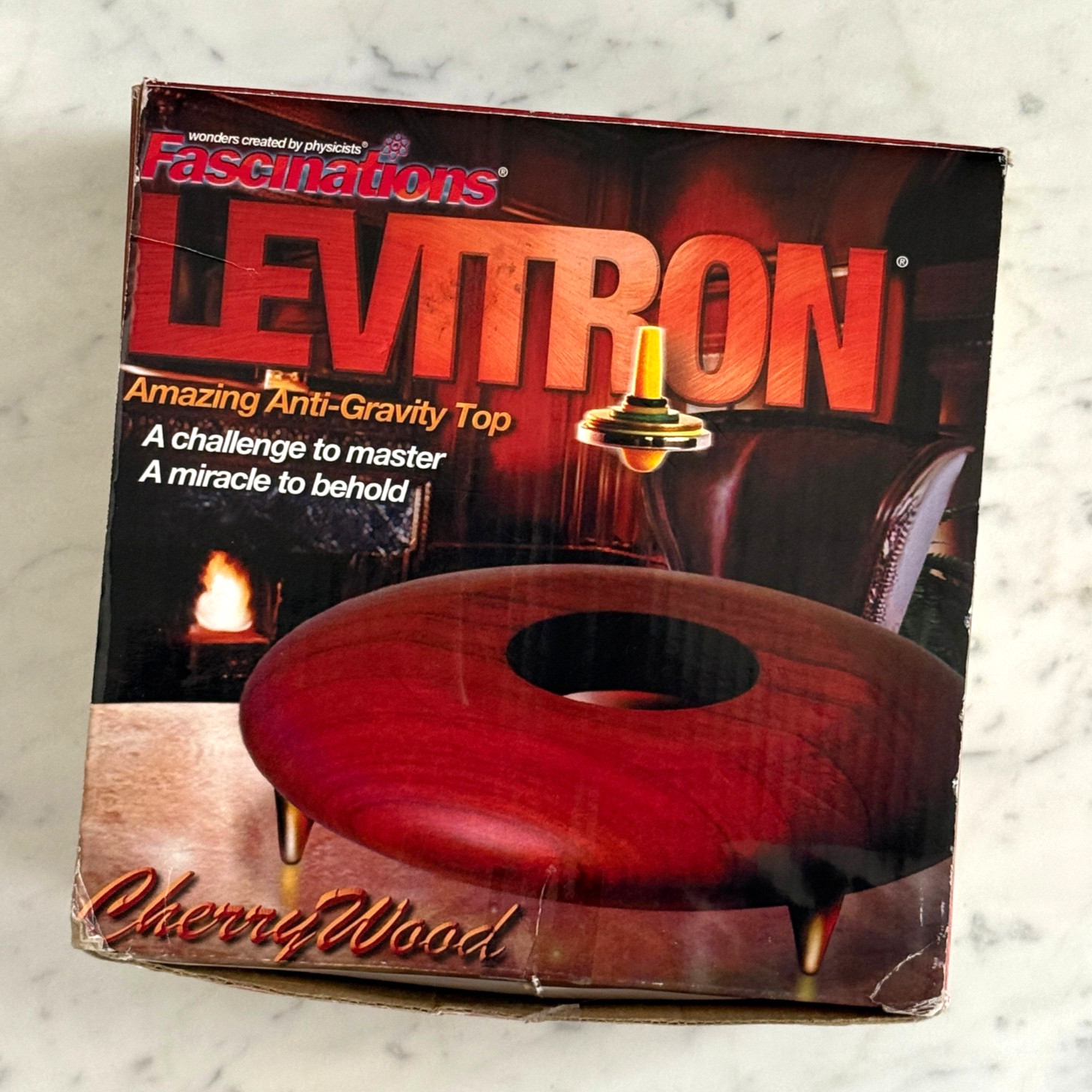 Levitron Cherry Wood Anti-Gravity Top by Fascinations – Complete, Box & Extras