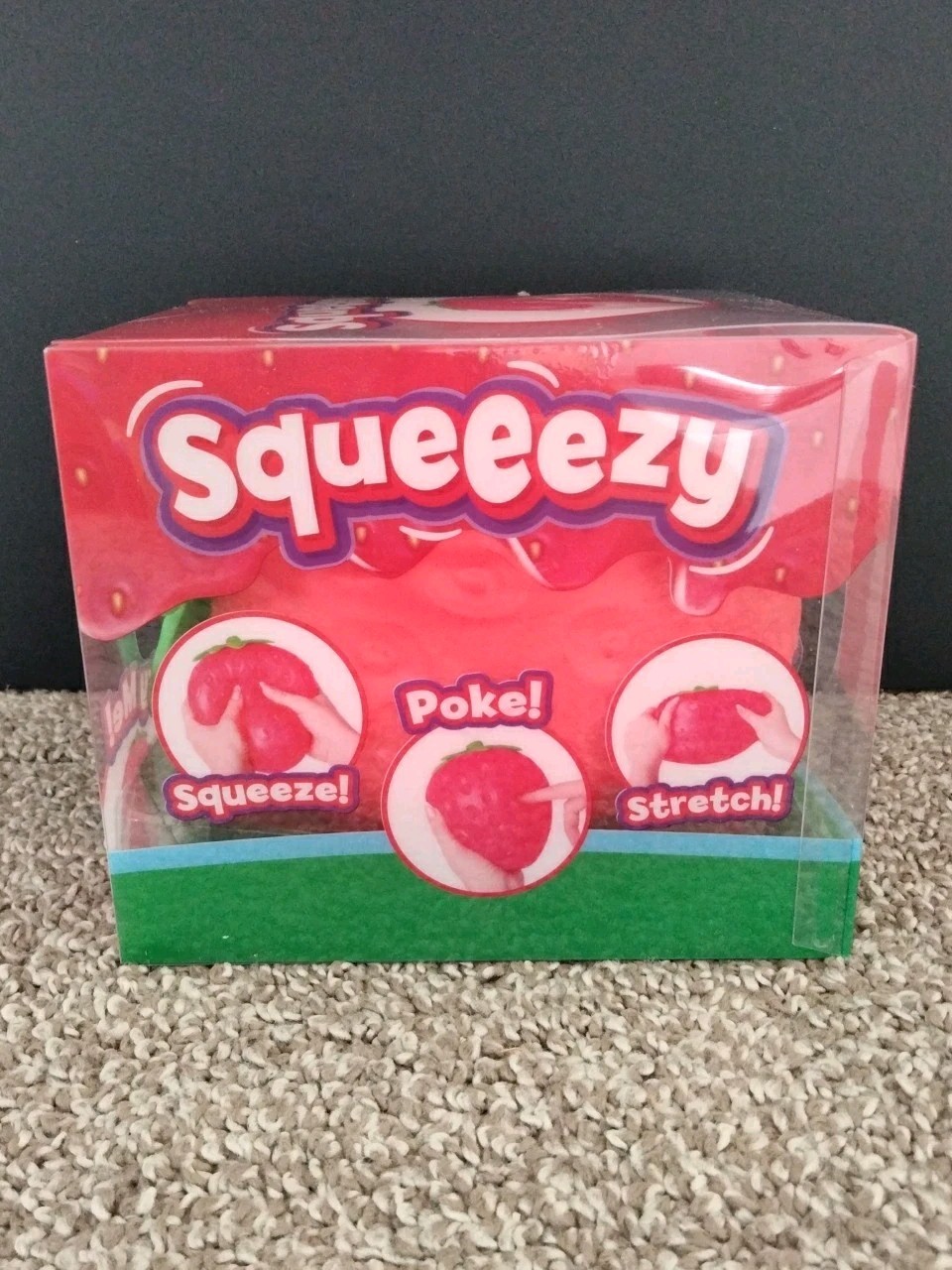 Sunny Days Jumbo Squeezy Strawberry Squishy Toy Stress Relief Sensory Fun