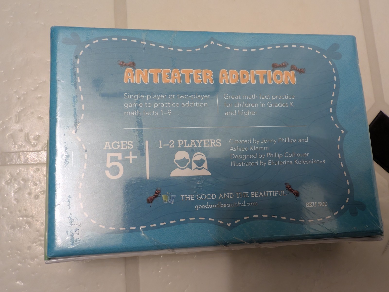 BRAND NEW SEALED The Good and The Beautiful Anteater Addition Flash Cards Game