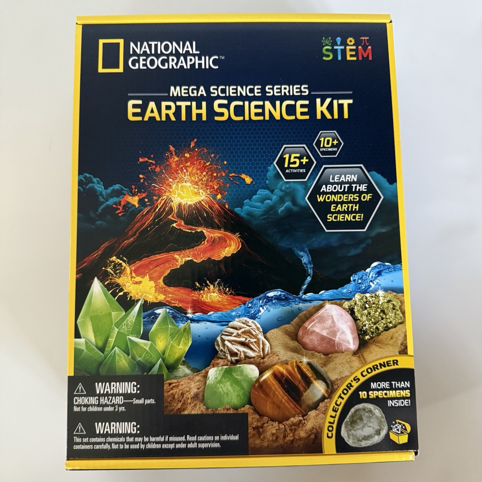 New NATIONAL GEOGRAPHIC Earth Science Kit – 15+ Activities Mega Science Series