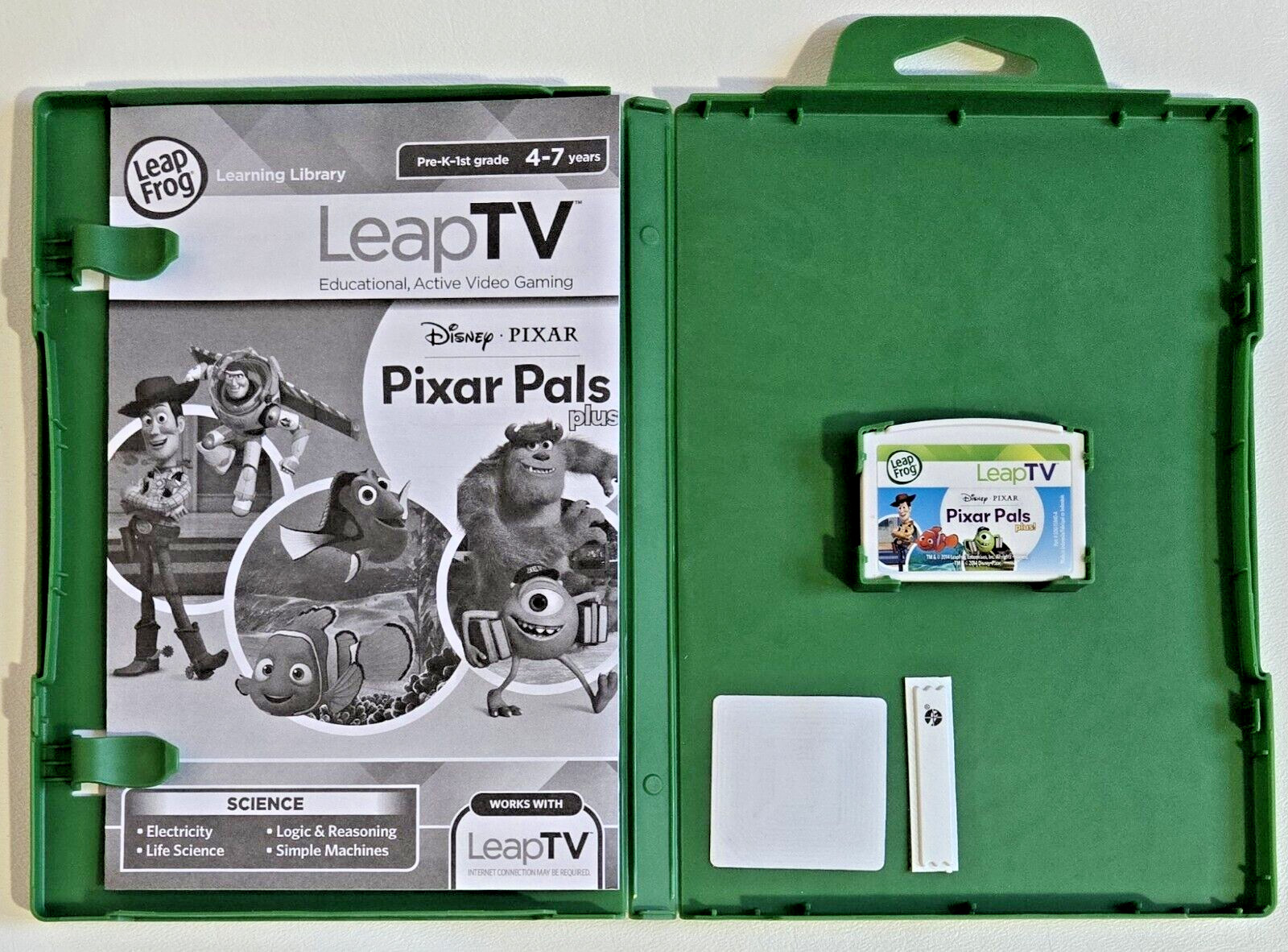 LeapFrog LeapTV Pixar Pals Plus! Game Science Ages 4-7 Pre K-1st Grade 1 – EUC
