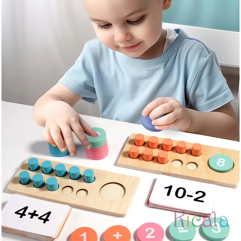 Kids Math Arithmetic Wooden Digital Decomposition Learning Toy