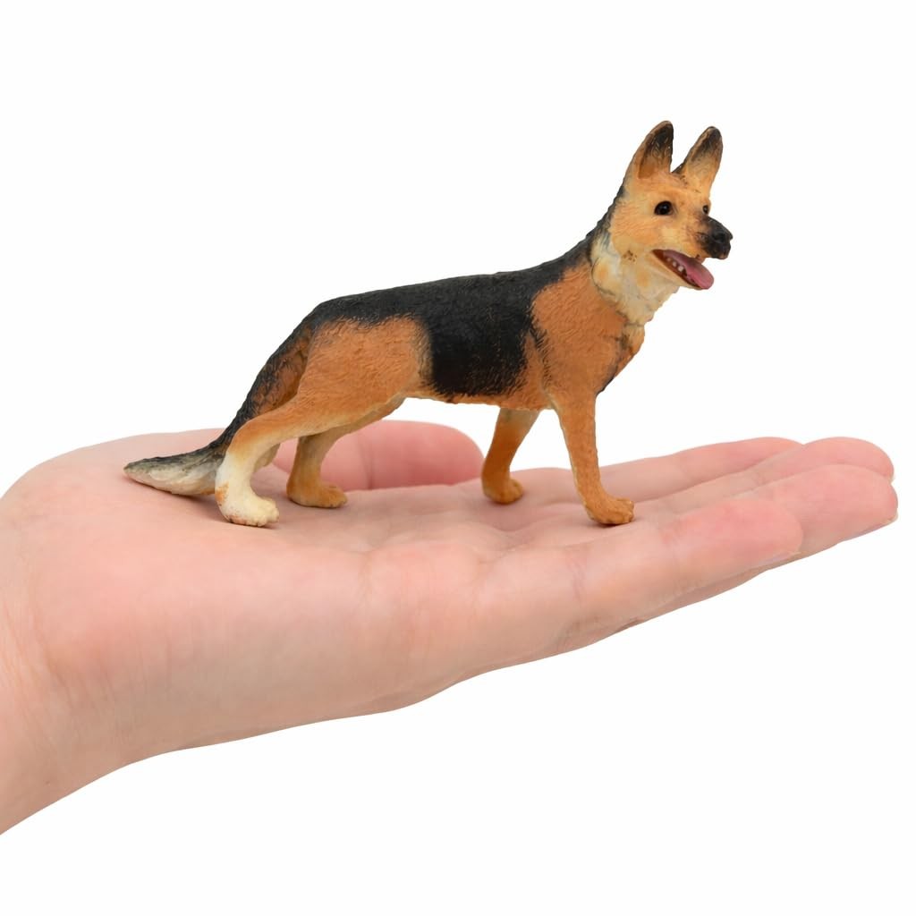 18 PCS Large Dog Figurines Playset, 4″ Toy Pet Puppy Realistic Play Figures, …