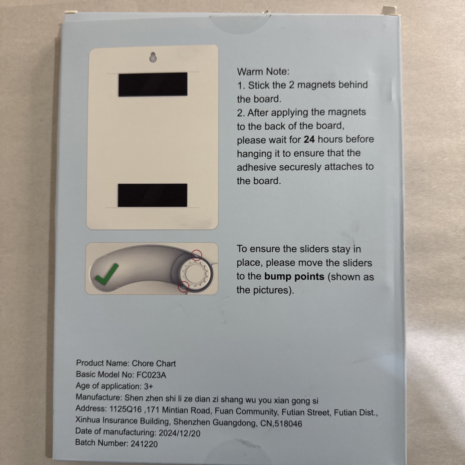 Magnetic Chore Chart w/Eraser for Kids – Daily Routine Visual Schedule Checklist