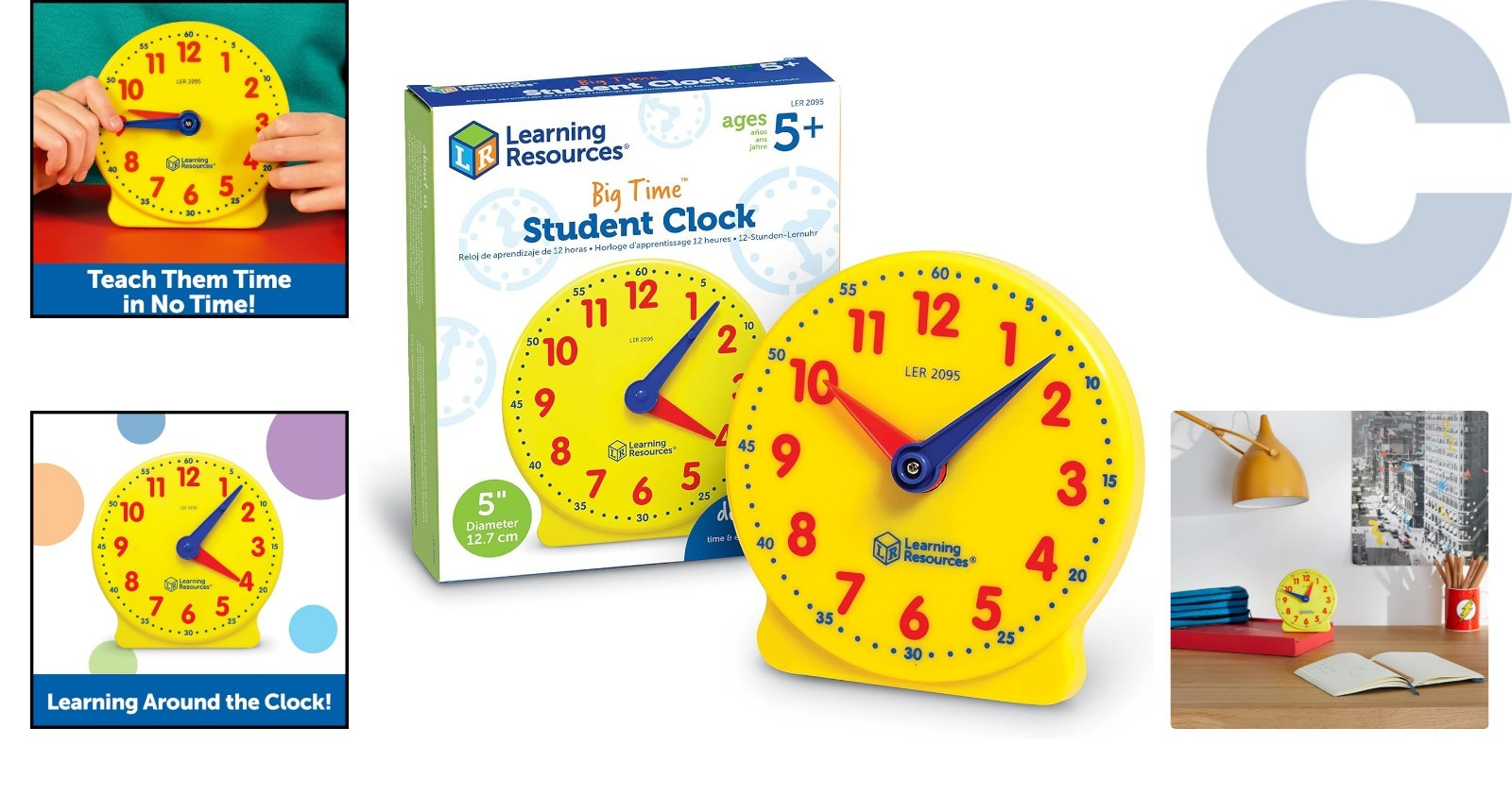 Durable Big Time Demonstration Clock for Kids – Develop Time Skills Easily