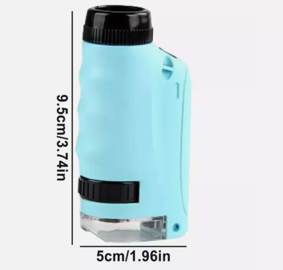 Mini Microscope for Kids, Portable Microscope, LED Lighting Small Handheld*===