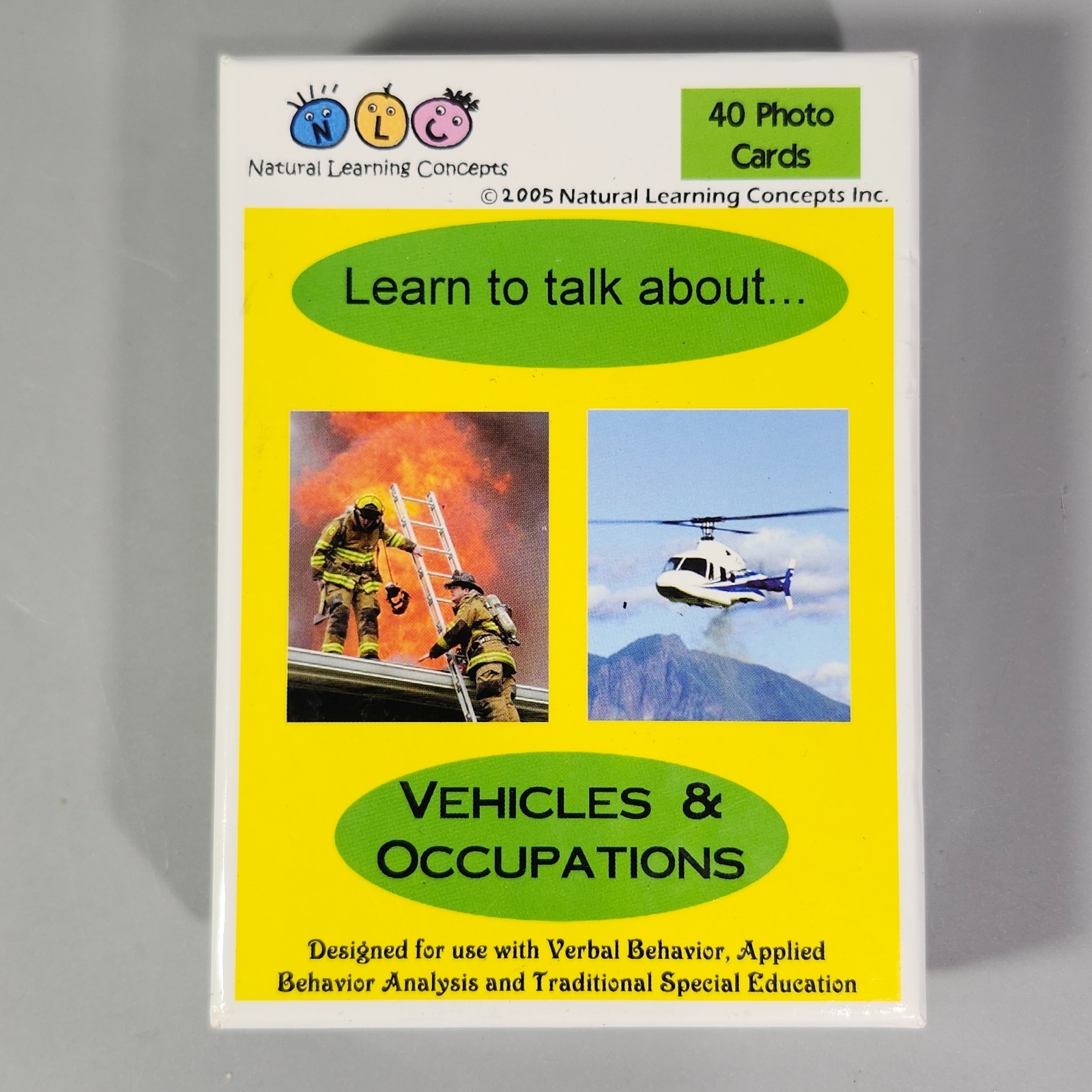 Learning Concepts Learn To Talk About Pre-K Speech Autism Photo Plash Cards Lot