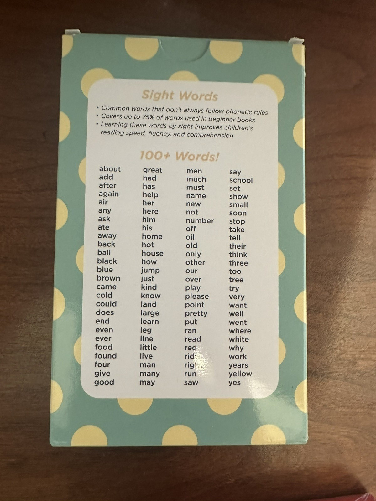 Pre-K Thru 3rd Sight Words /Phonics Cards Box Set Think Tank Scholar -Homeschool