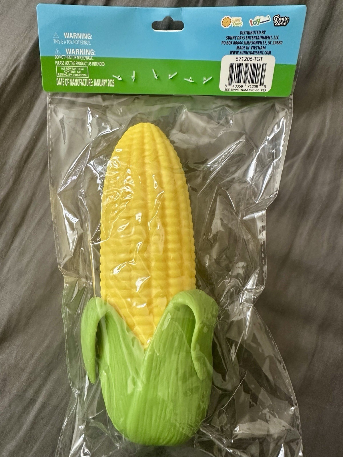 NEW Sunny Days Corn Toy Squishy Soft Squeeezy (Measures 8”) NEW DROP VIRAL