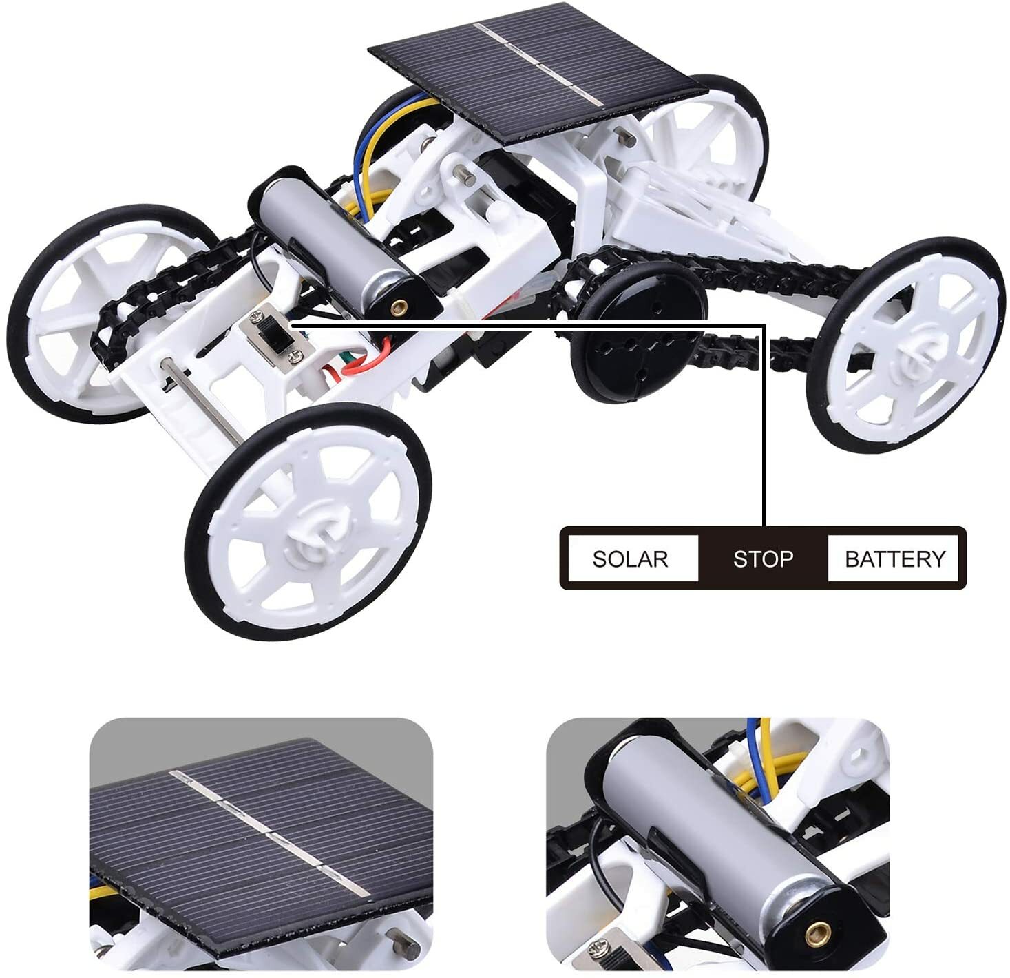 Premium STEM Building Kit for Kids Teens Robotics Solar Electric Motor Climbing