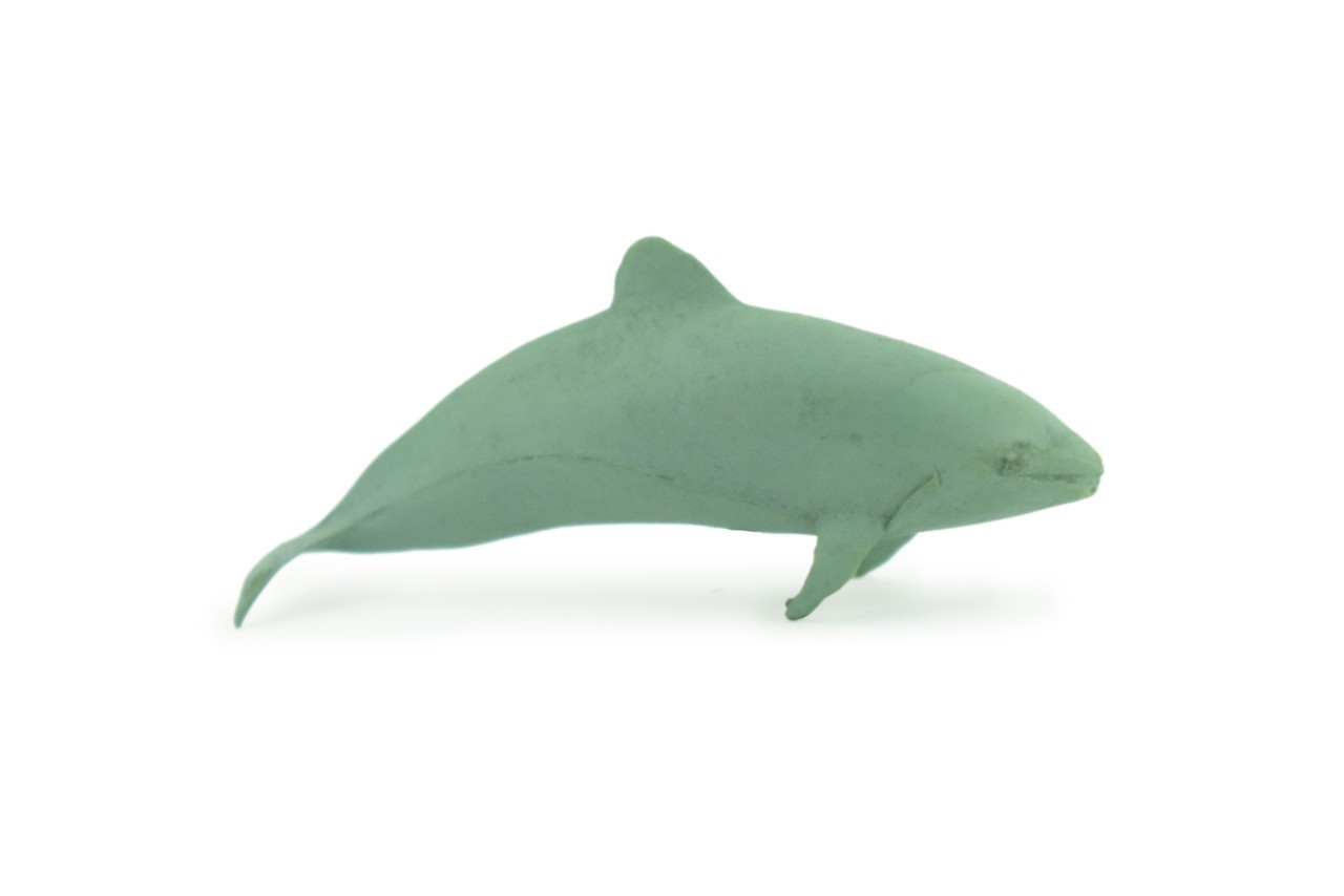 Green Orca Toy, Killer Whale, Realistic Rubber, Model, Gift, 2 Inches CWG54 B197