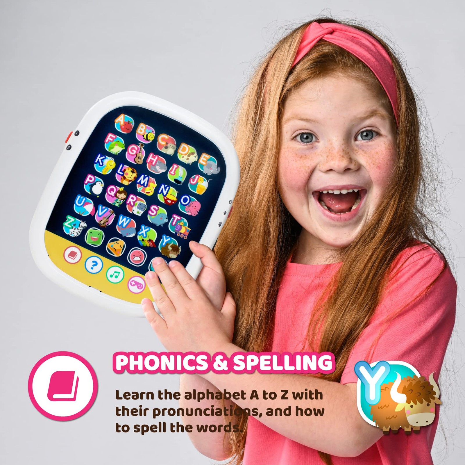 Touch & Learn – Educational Toy for Toddlers Ages 2-5 | Learn Alphabet, Words…
