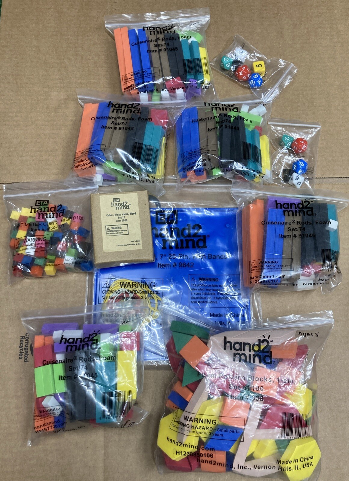 LOT Hand 2 mind Education And Math Manipulative Mixed Lot Sold As Pictured