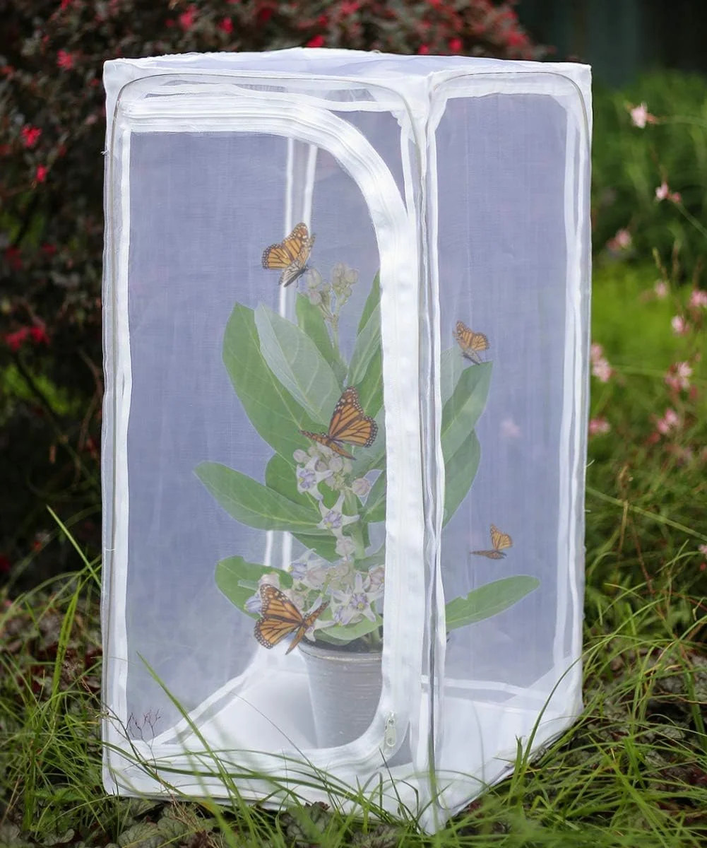 30″ Heavy Duty Monarch Butterfly Habitat, Outdoor Collapsible Insect Mesh Cage T