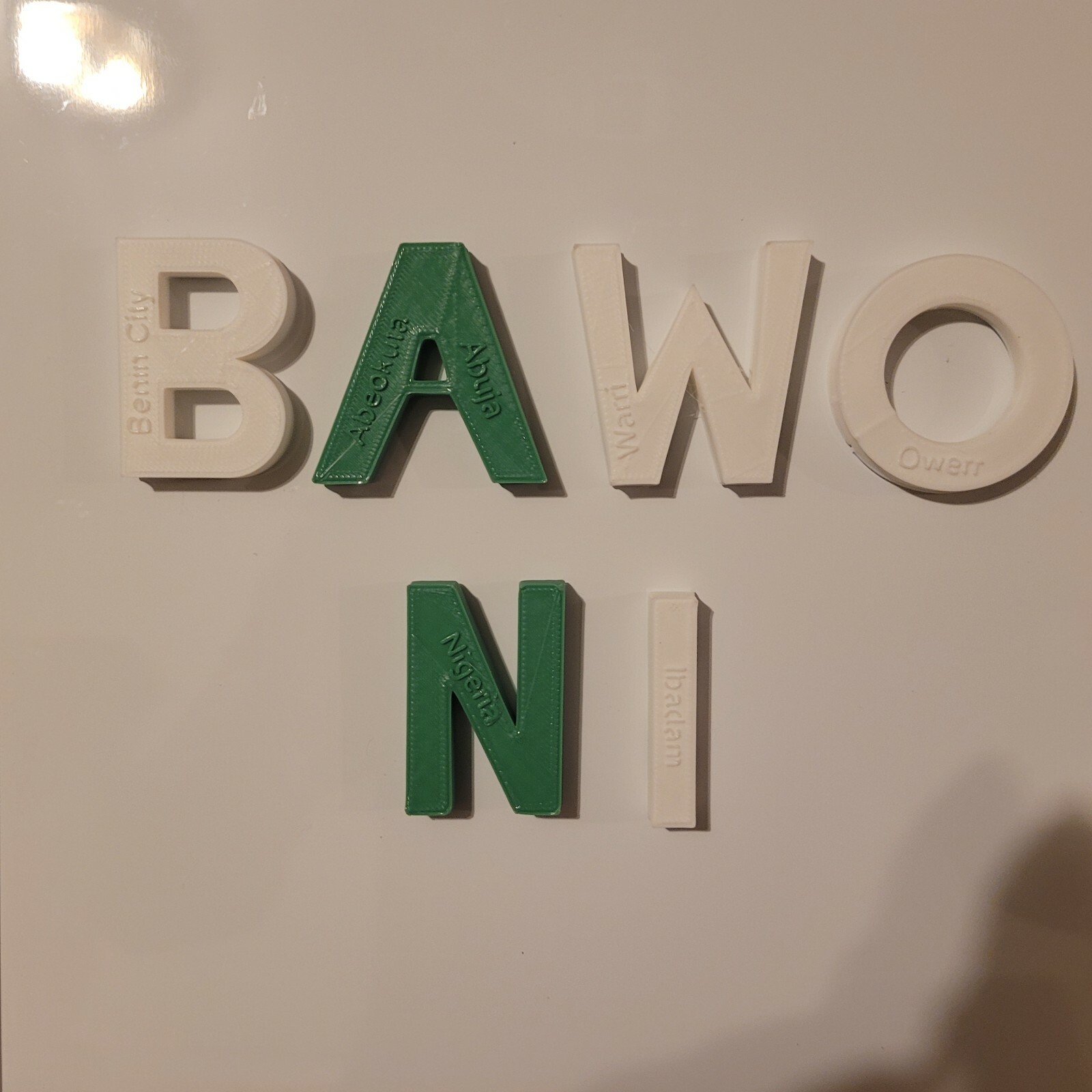 ABD Alphabet Letters Nigerian Alphabet Yoruba Alfabeti Educational Magnets