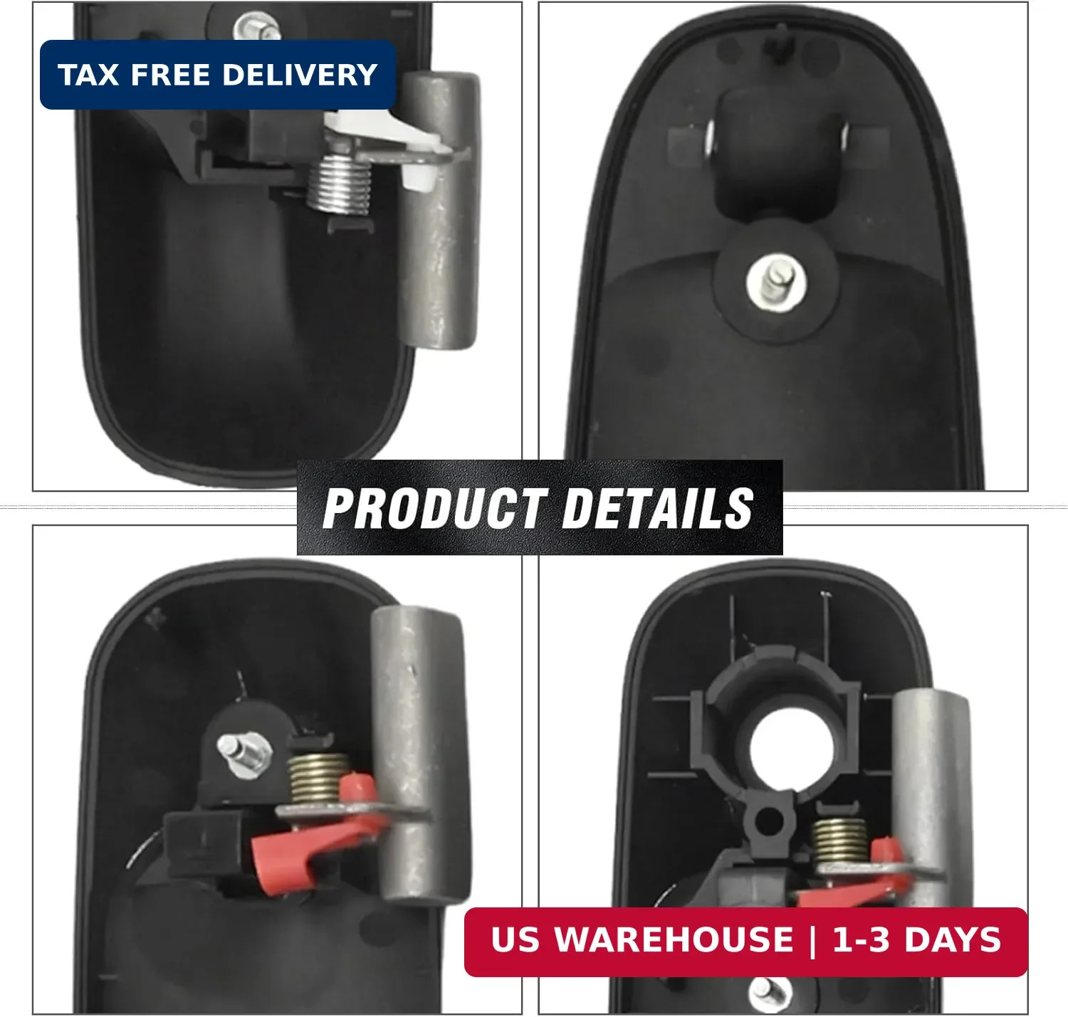 4Pcs 55275948AB Exterior Door Handle, Replacement for Dodge Ram 1500 2500 3500 2