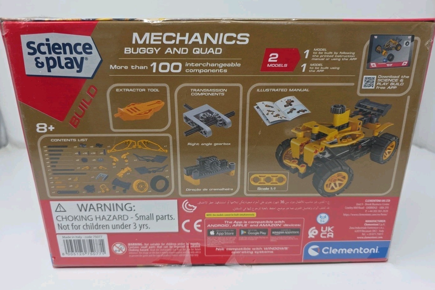 Clementoni Mechanics – Buggy and Quad Scientific Kit- Science & Play NEW