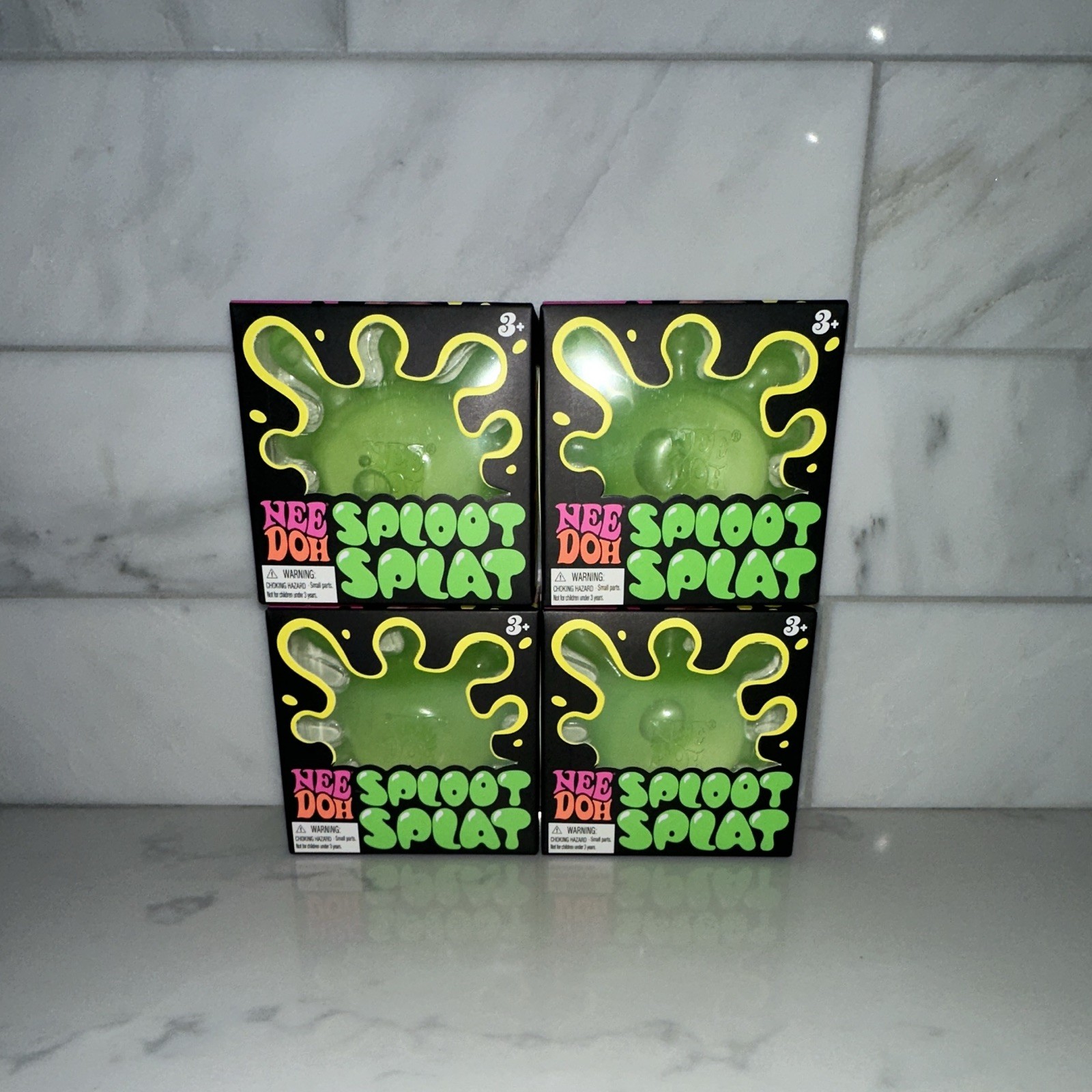 🔥AuthenticSchylling NeeDoh SplootSplat Tactile Squeeze Toy Green 26034YP