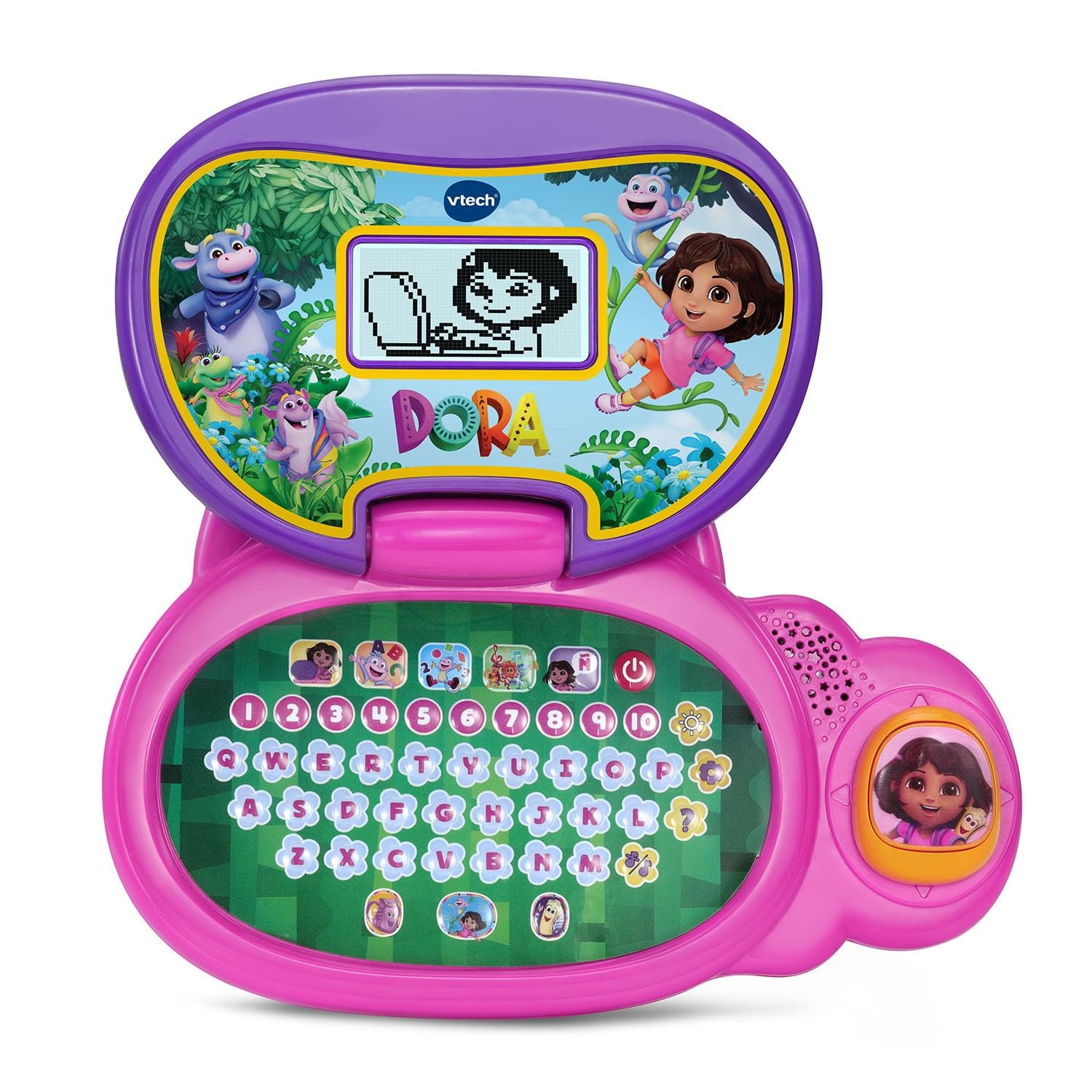 VTech Dora More to Explore Learning Laptop 11.8″ x 11.9″ x 2.2″, Multicolor