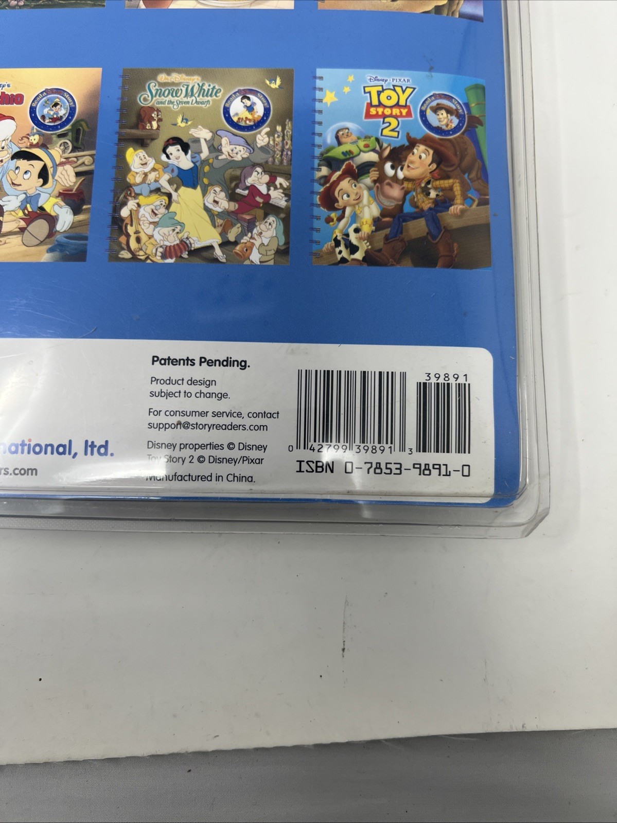 NIP Story Reader 3 Storybooks Disney Beauty & The Beast Snow White Little Mermai
