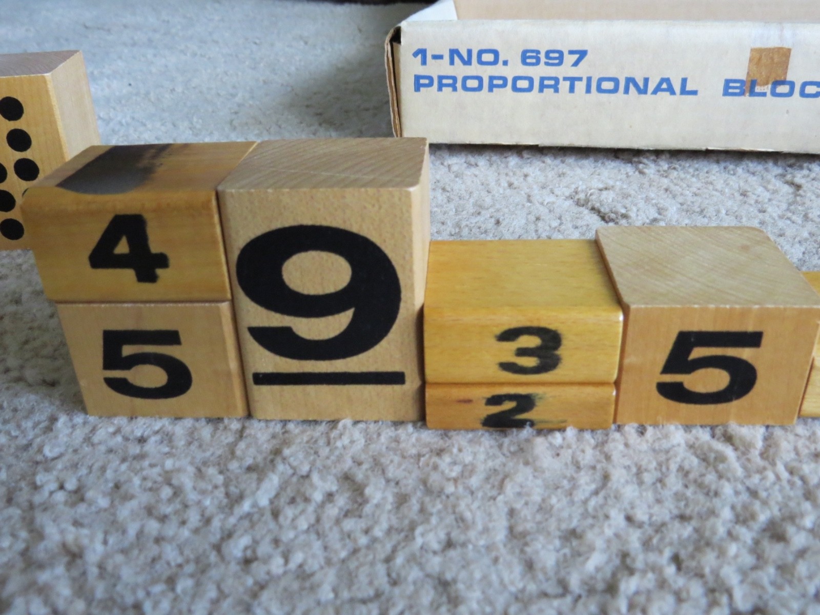 🔴 Playskool Proportional Blocks 697 Math Number Counting Lot Learning Resources