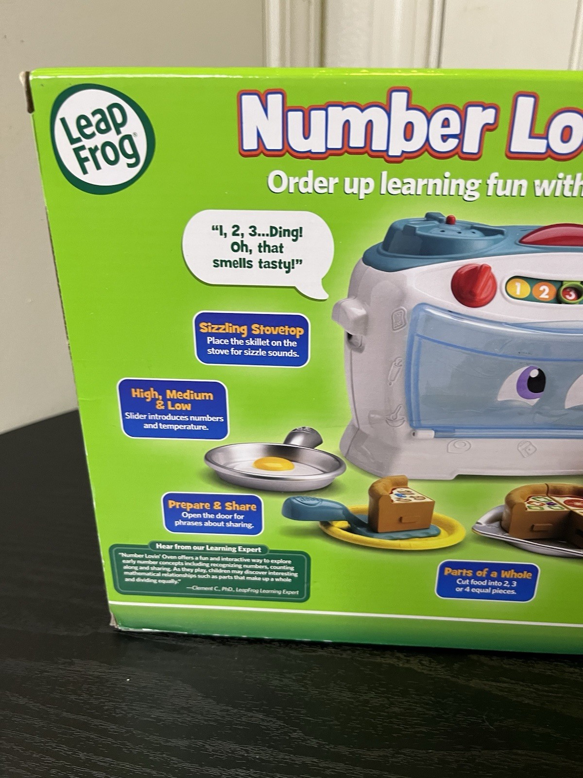LeapFrog Number Lovin’ Oven Teal Ages 2+ core learning skills Toy Sing Count NEW
