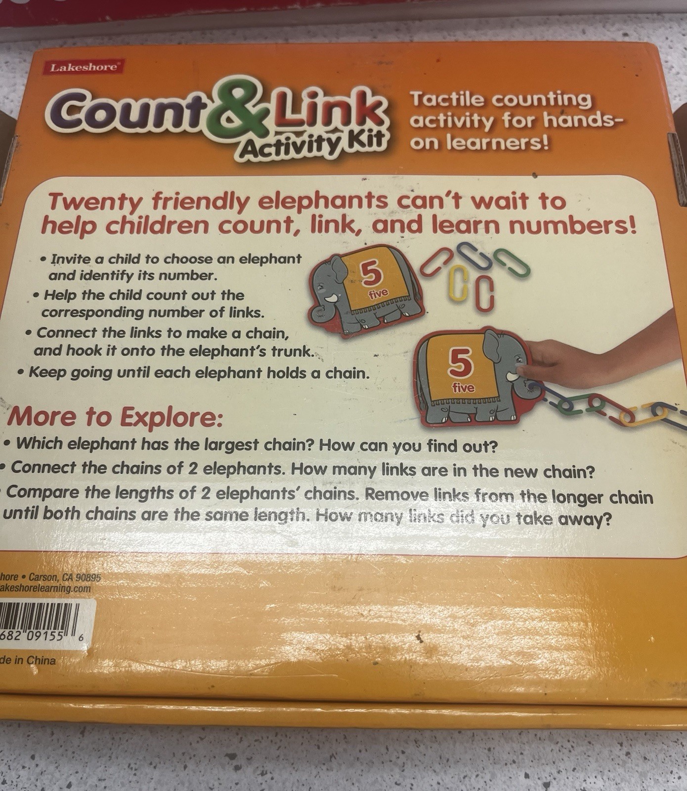 Lakeshore Count & Link Activity Kit – Tactical Activity For Hands-on Learners