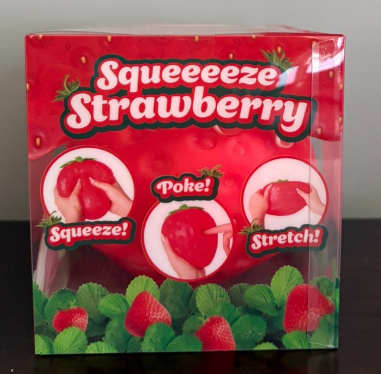 Sunny Days Jumbo Squeezy Strawberry Squishy Toy Stress Relief Sensory Fun