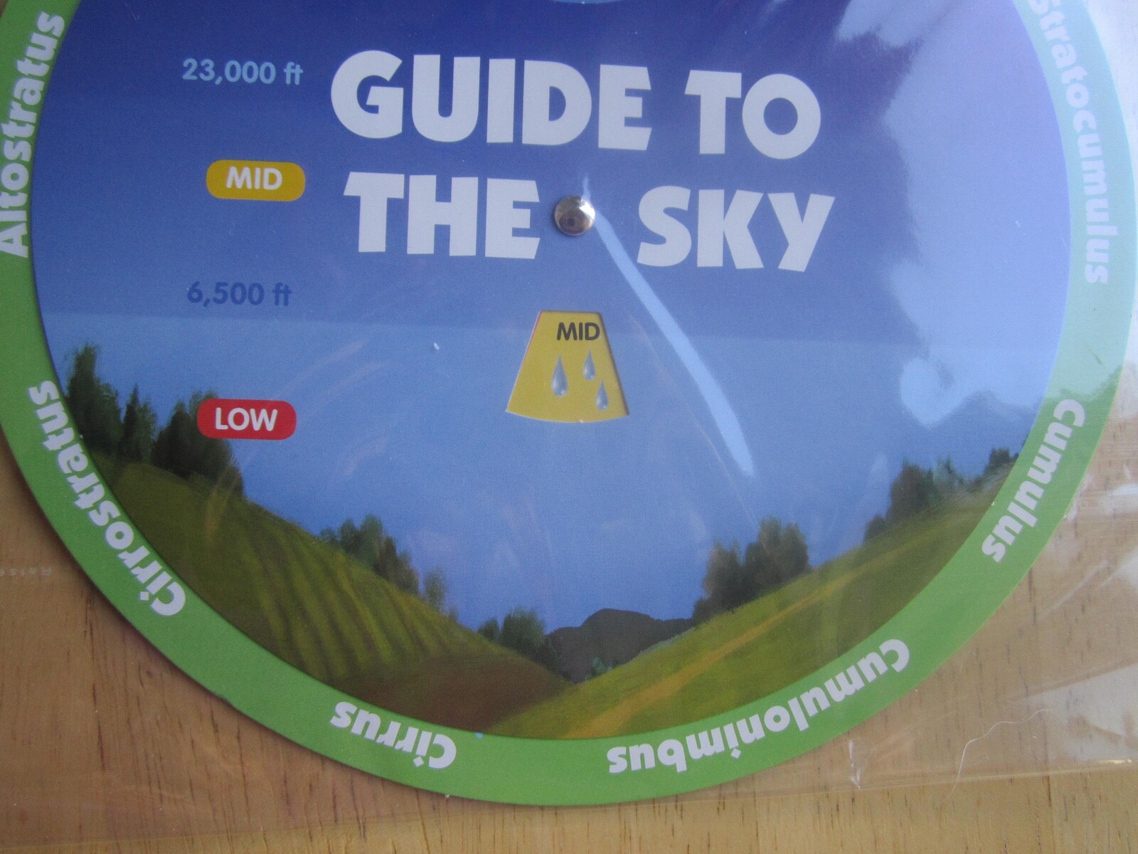 Teaching Tree Educational Spinner 8″ Guide To The Sky Cirrus Stratus Cumulus Pkg
