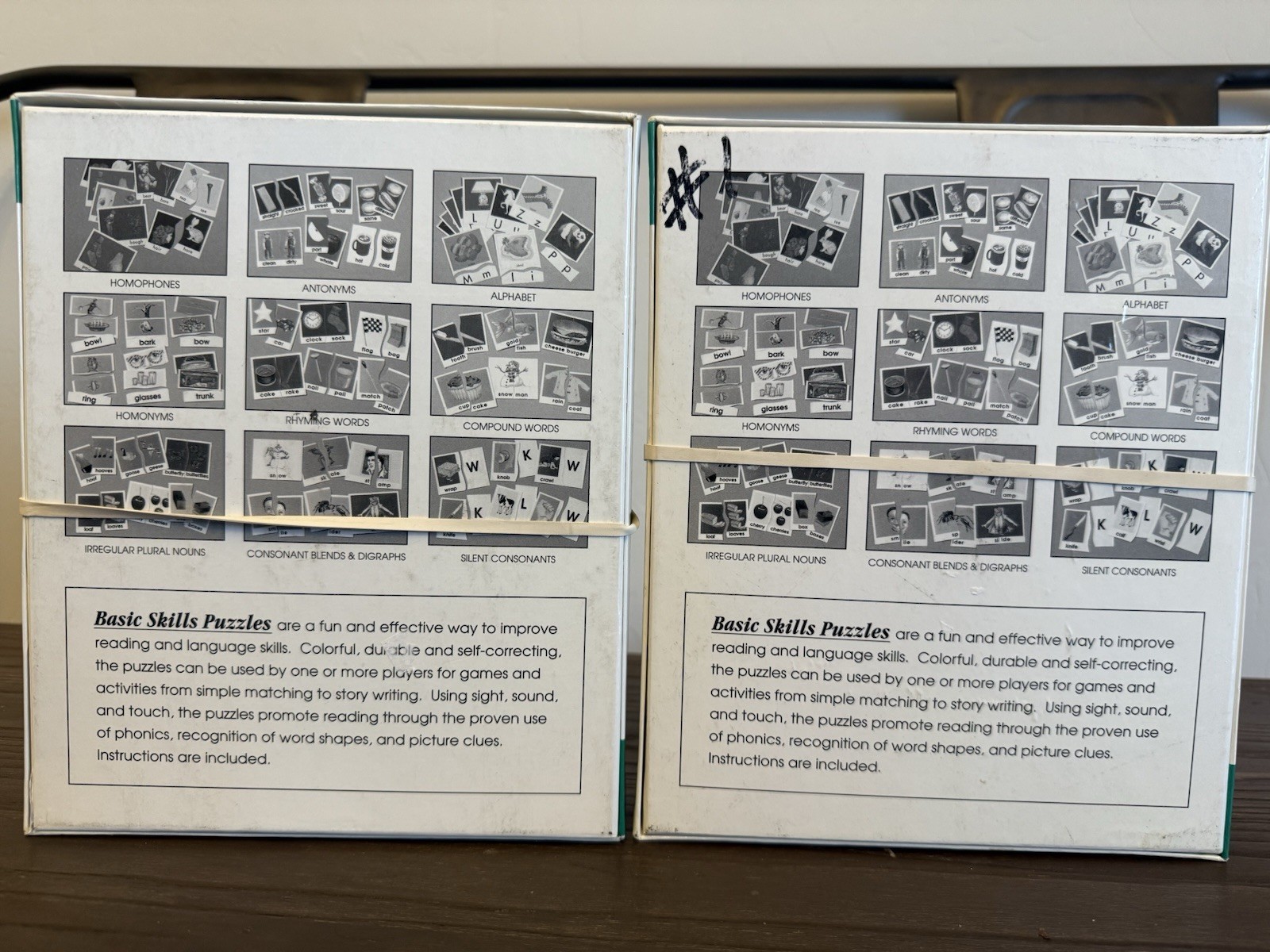 Didax Educational Resources Basic Skills Puzzles LOT Of 2 Hands On Phonics Kid
