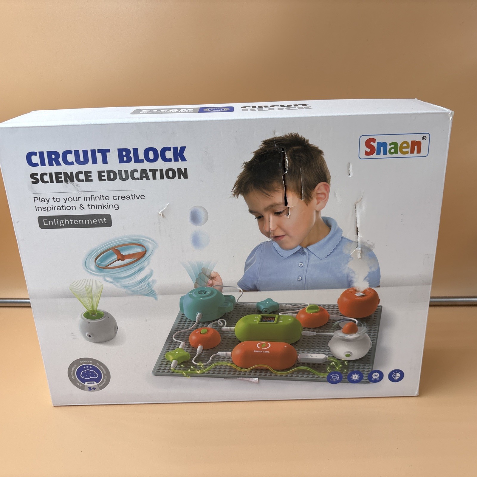 Circuit Block STEM Science Education Toy Learning Kit Kids Ages 3 Plus New