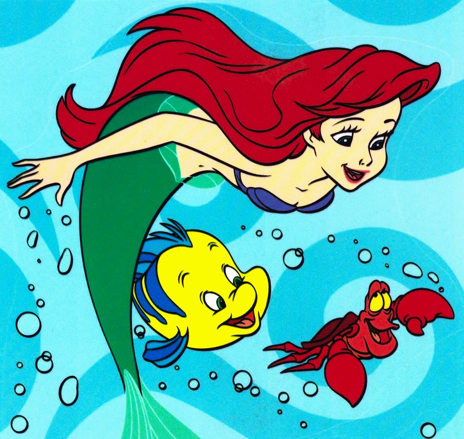 14 Vinyl Window Clings, Disney’s “The Little Mermaid”. Ariel, Ursula, Triton