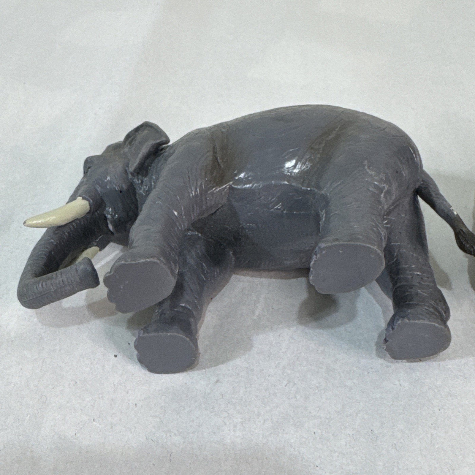 Terra by Battat Gray African Elephants Lot of 2 Lightly Used Hard Plastic Toy