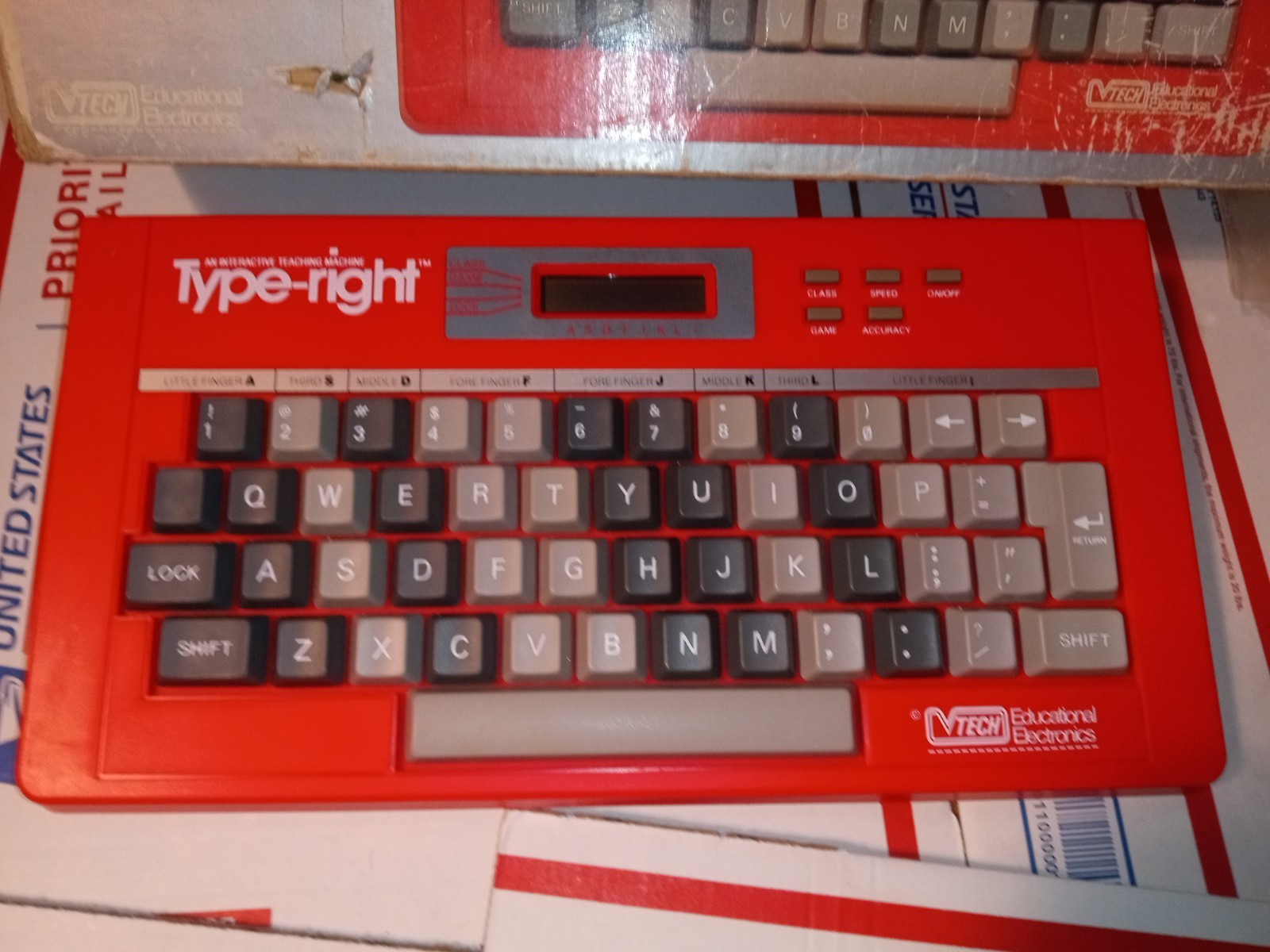 VTech Type-Right Pre-Computer Typing Tutor Vtg 1985 w/ Course Book And Tape