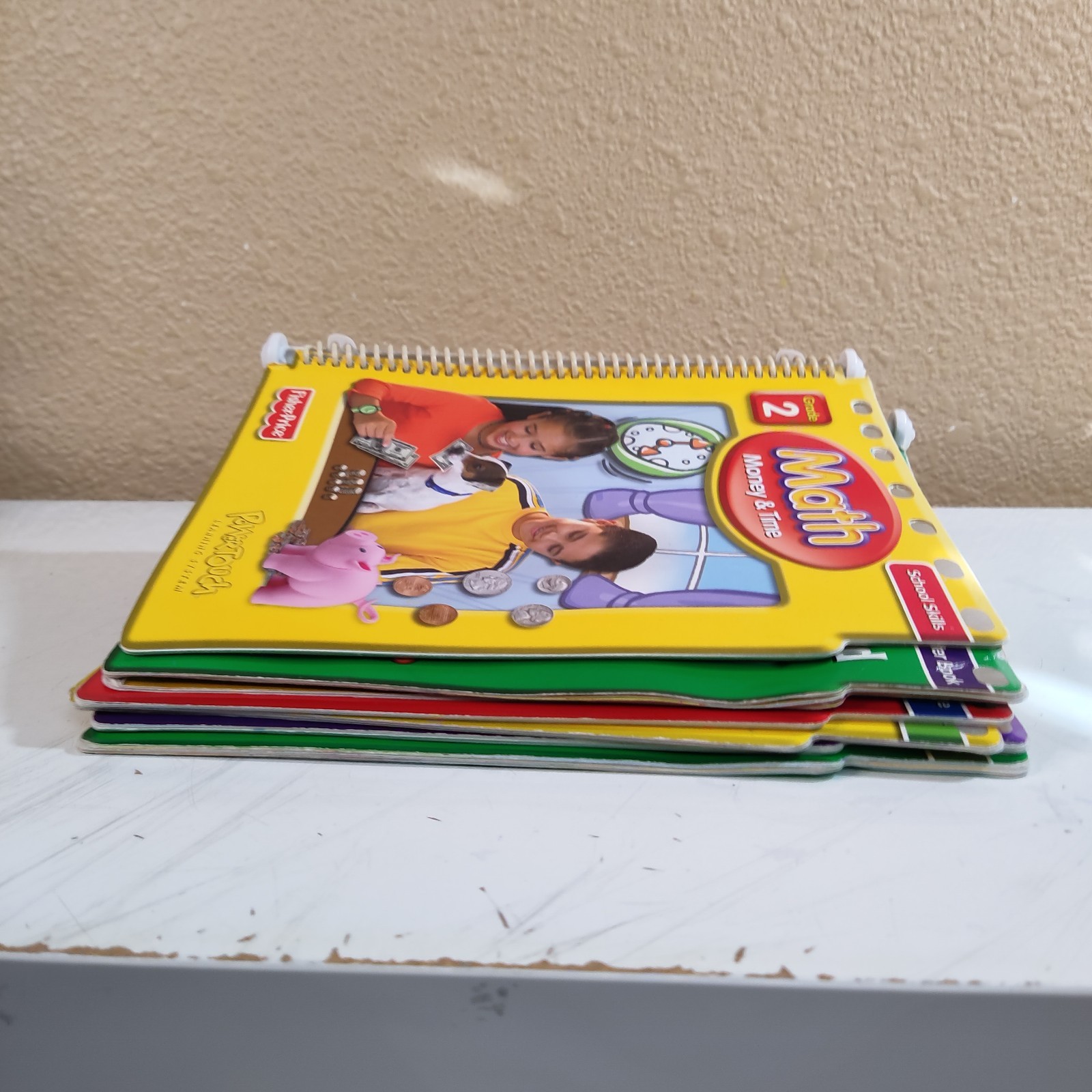 Fisher Price Power Touch Learning System Lot Of 7 Books & 5 Cartridges