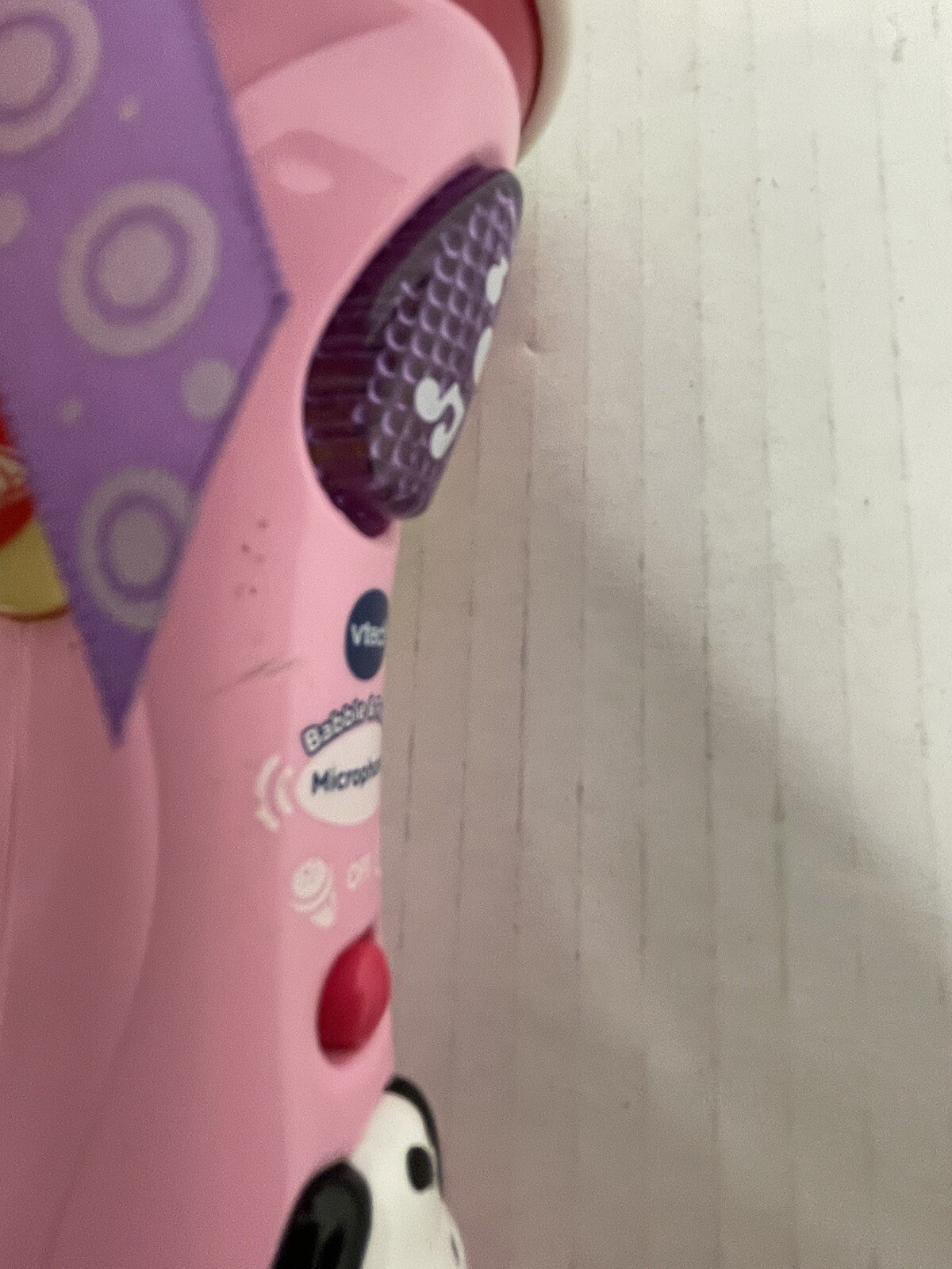 Vtech Microphone Pink Interactive Sing Along Songs Animal Sounds Lights Up Works