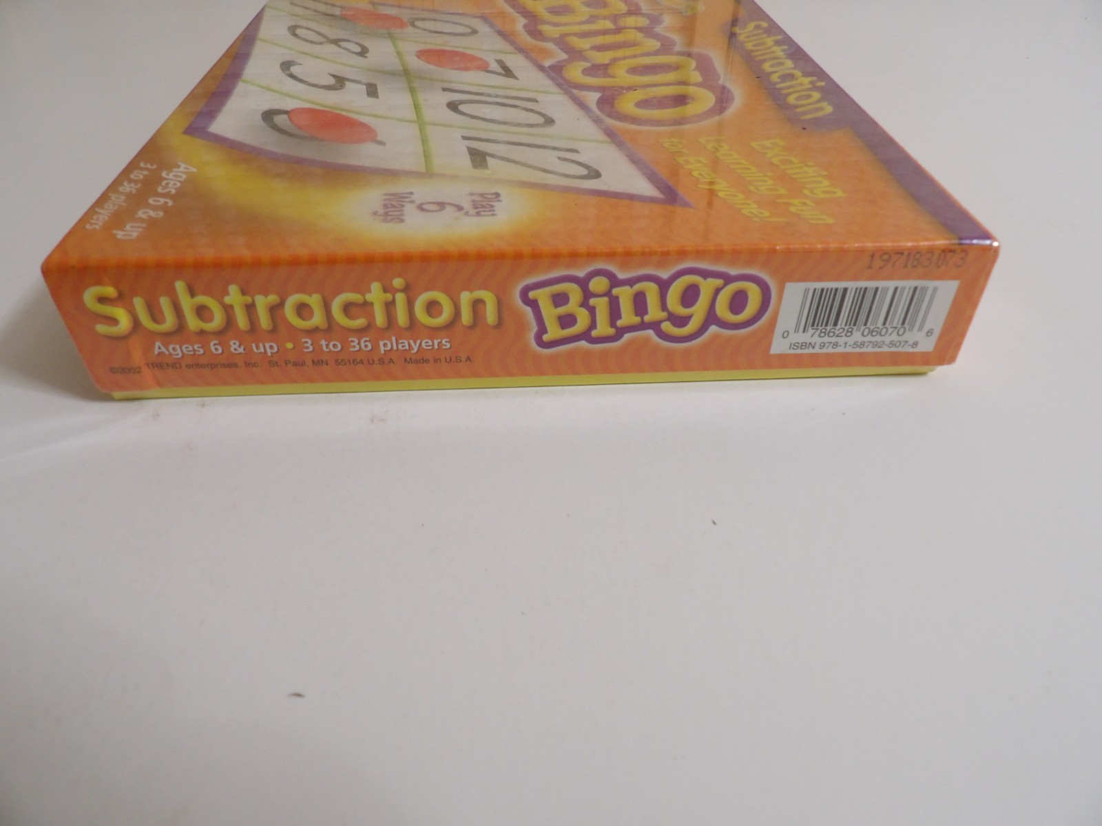 Trend Enterprises – Subtraction Bingo Ages 6 & Up – Factory Sealed